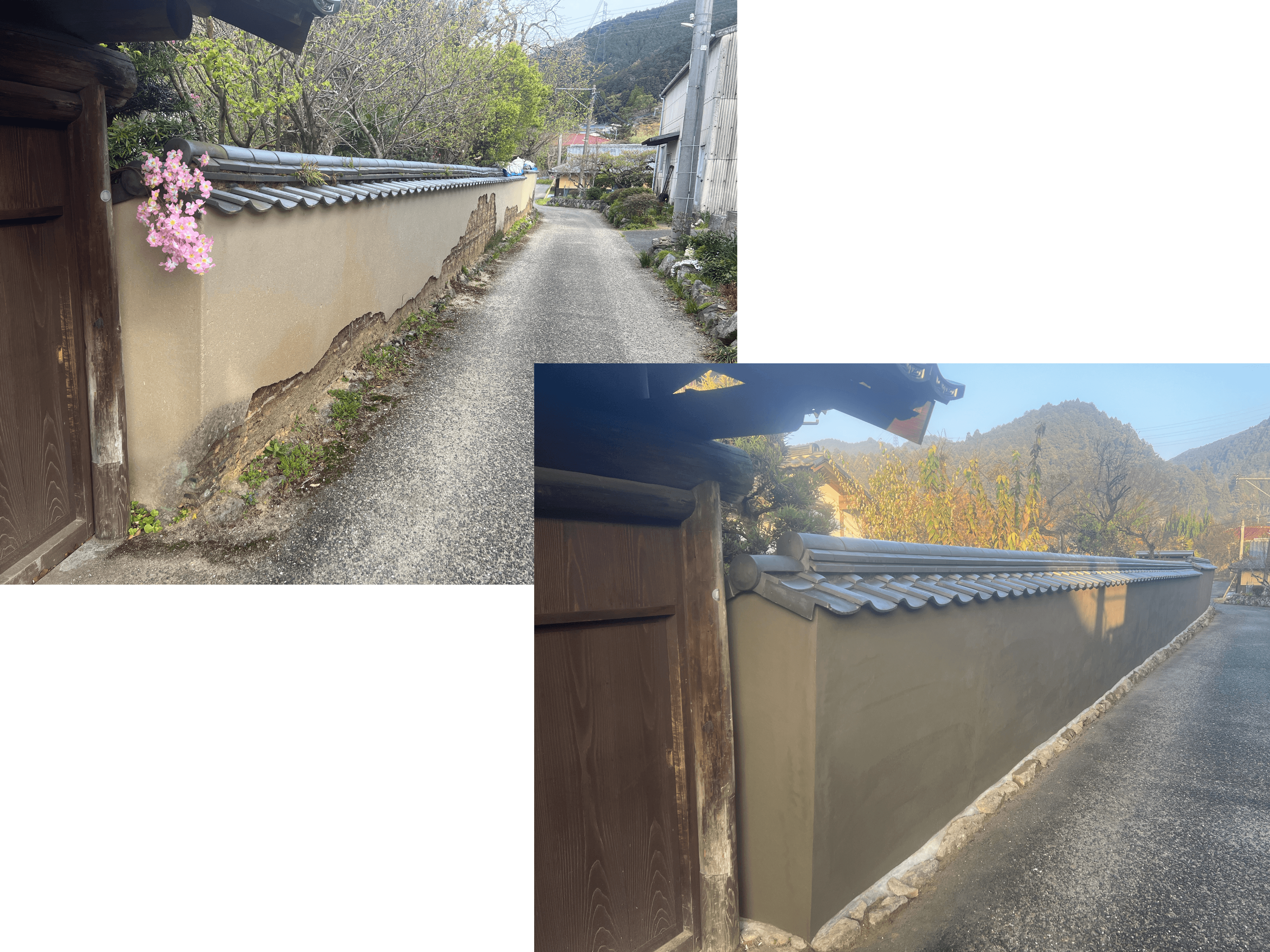 石田家土塀修理工事